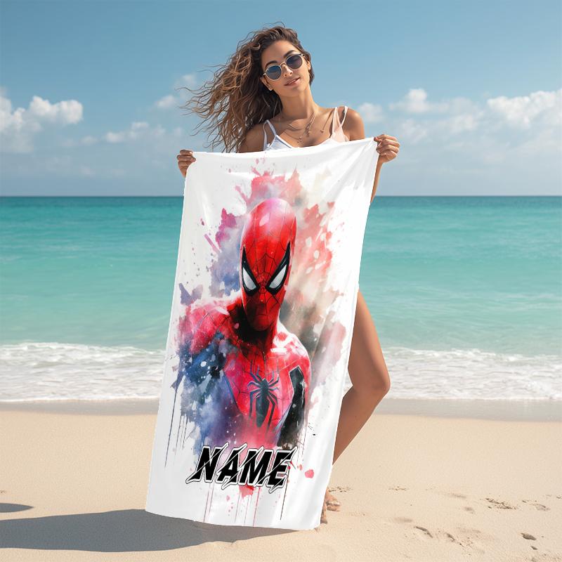 Personalized "Powerful Dark Sorcerer" Beach Towel Microfiber Beach Towel Thin Absorbent for Beach Swimming Yoga Bath Sports. 091059