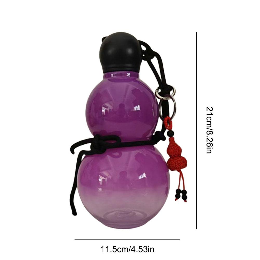 Chinese Retro-Inspired Gourd Water Bottle Gourd Sports Water Bottle 800ML Large Capacity Travel Water Bottle Gifts for Game Fans