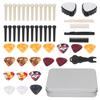 Guitar Accessories Set Bridge Pin Celluloid Picks Nuts Saddles Nail Remover Parts Replacement