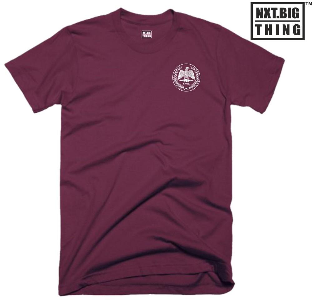 Spqr Rounisex Empire T Shirt Pocket Casualwear Eagle Gladiator Warrior Birthday Top