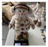 Christmas Snowman Telescopic Doll with Knitted Earmuffs & Reindeer - Desktop & Window Decoration Ornament