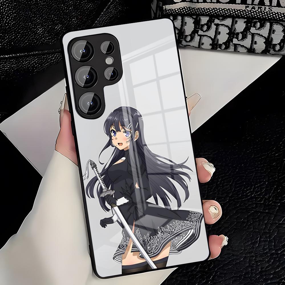 Mai Sakurajima Phone Case For Samsung A25 A13 A33 5G A54 A36 A35 A56 A52 A14 Shockproof Glass Cover