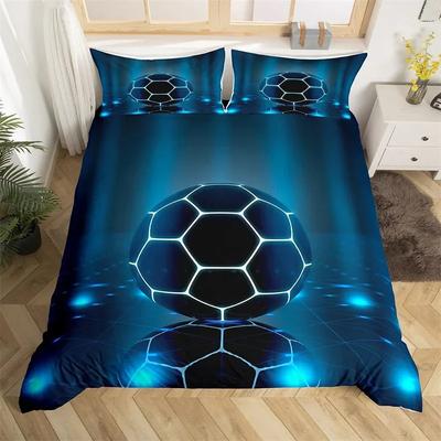 Soccer Duvet Cover Twin King Queen Football Comforter Cover Soccer Sports Bedding Set Microfiber Sport Theme Bedspread Cover