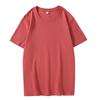 200g Pure Cotton Unisex Crew Neck Short Sleeve Solid Color Trendy T-Shirt