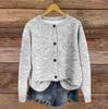 Women's Vintage Knit Button Vintage Print Cardigan Jacket