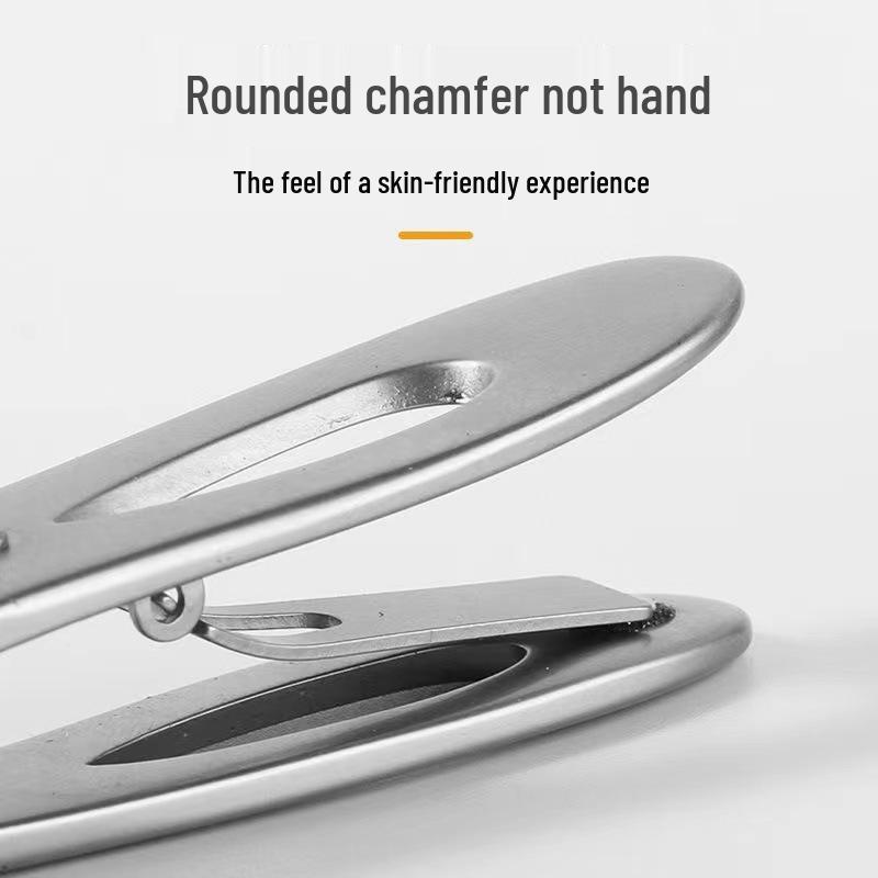 Stainless Steel Large Opening Nail Clippers - Portable Household Nail Cutter for Thick Toenails