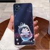 Phone Case For Motorola Moto E22s Soft Silicone TPU Clear Viral Beautiful Painted Pink Sand Beach Casing Shockproof Cover