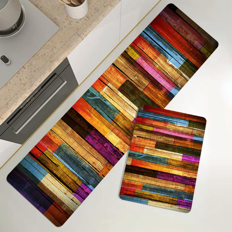 Multicolor Board Print Kitchen Mat Carpet Floor Mat Durable Home Entrance Doormat Bathroom Carpet Living Room Decorative Rugs