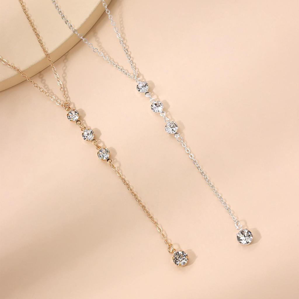 Fashion New Collarbone Chain Spring New Women's Necklace Diamond Pendant Exquisite Trend Jewelry