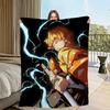 Hot-blood anime D-DemonS S-Slayer Flannel warm comfort soft plush blanket for sofa living room office bedroom travel gift