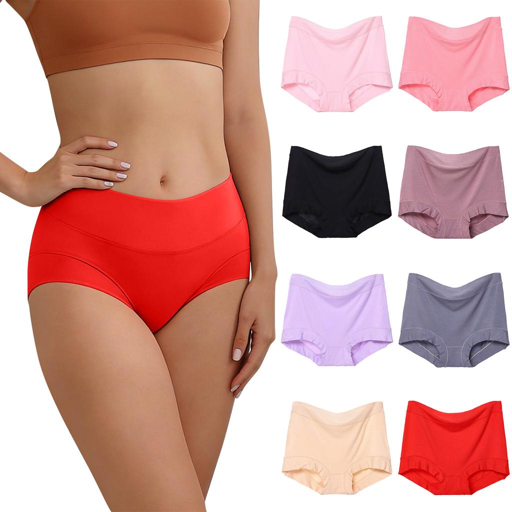 Women'S Menstrual Panties Mid-Waist Cotton Postpartum Women'S Panties Fully Covered Panties