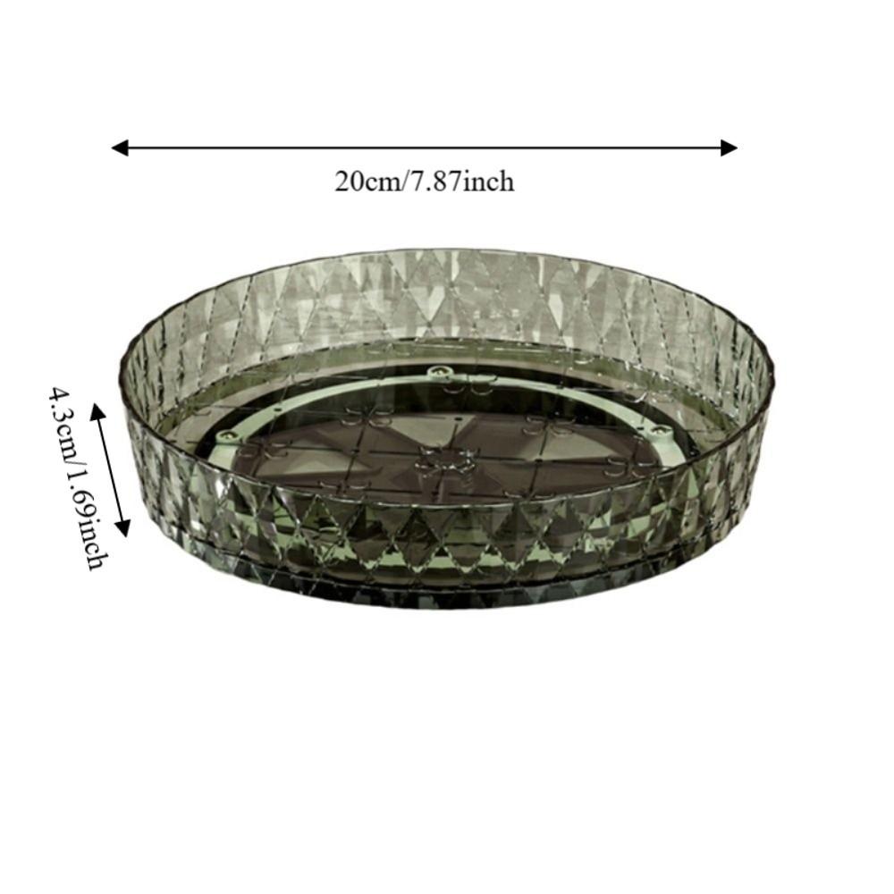 Round Cosmetic Storage Rotating Tray Turntable Desktop Storage Tray Living Room