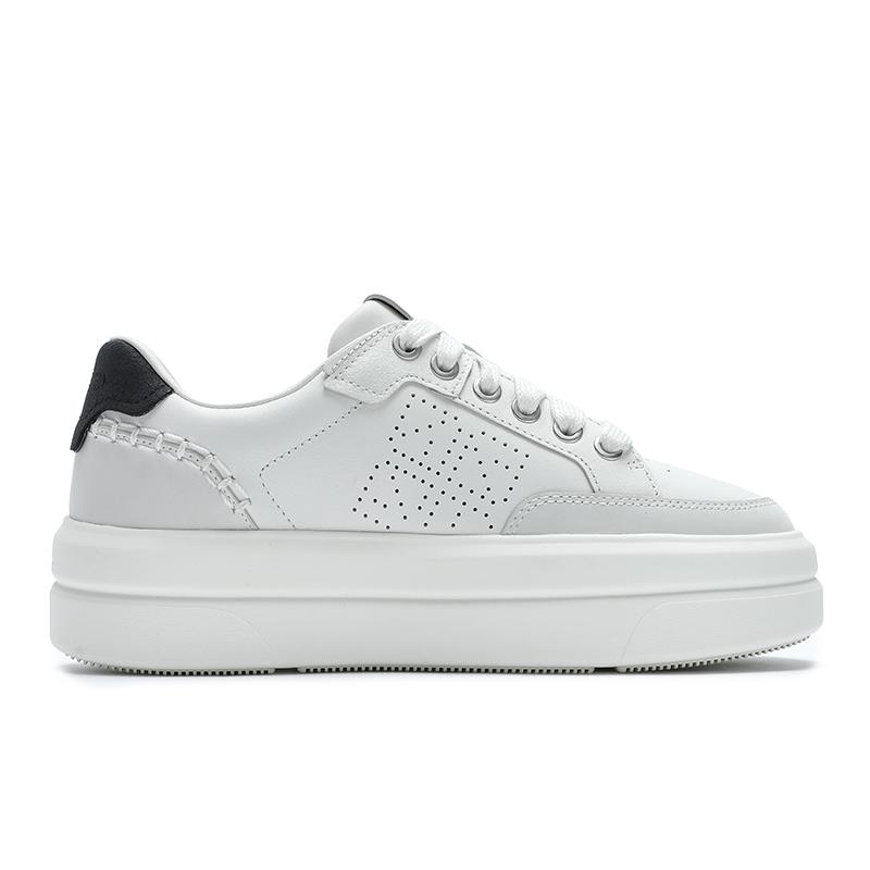 FILA Victoria Casual Versatile Fashion Thick Sole Height Increasing Low Top Sneakers Women sneakers White F12W431205FBW