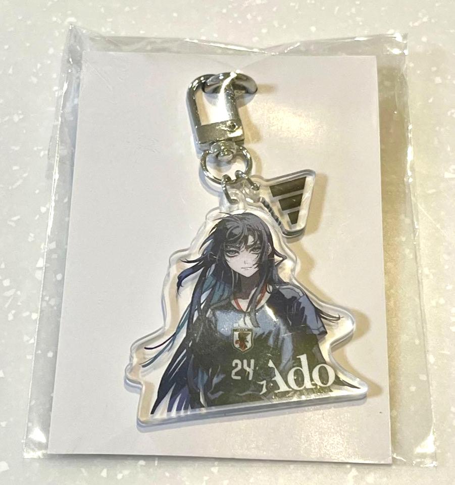 Ado adidas Japan Soccer Team Uniform Acrylic Keychain Official