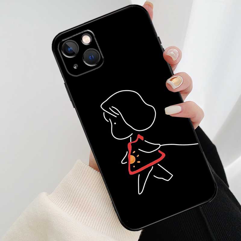 

BFF Best Friends Forever Black Phone Case For iPhone 17 Pro Max 16 15 14 11 12 13 Pro Max mini 15 16 Plus 16e 17 Air Cover iPhone 14Pro MAX