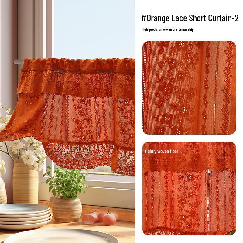 Malý japonský bavlněno-lněný gázový závěs: Závěs do ložnice a kuchyně nebo dveřní závěs