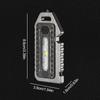Multifunctional Keychain Light Outdoor Emergency Survival Whistle Bottle Opener Broken Window Hammer Night Riding Warning Light