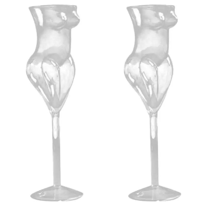 Creative Naked Female Body Champagne Wine Glass Goblet Beauty Body Cocktail Glass for Bar and Club Funny Wine Glass