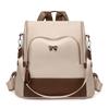 Schoolbag Simple Wind Color Matching Backpack Women's New Lightweight Burden Reduction Commuter Bag College Student Schoolbag Outdoor Travel Backpack