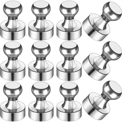 10pcs Super Strong Magnetic Pushpins Sucker Thumbtack Durable Steel NeodymiumMagnetic Nail Push Pin for Refrigerator Whiteboard