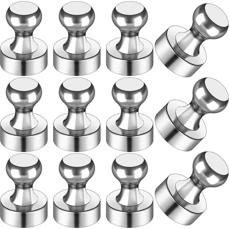 Lot de 10 punaises magnétiques super résistantes en acier et néodyme pour réfrigérateur et tableau blanc