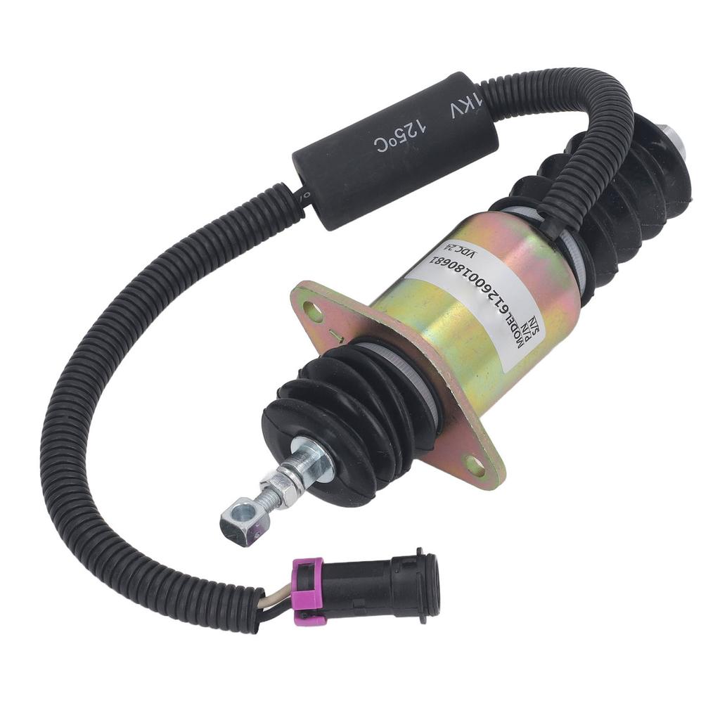 24V Shut Off Solenoid Valve 612600180681 Stop Solenoid Valve for 855D 50C 850 855B Loader