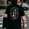 Men Clothing Heavy Metal Rock Skull Graphic Tshirts Grunge Punk Gothic Short-sleev Tops Male Oversized Tees Camiseta Hombre