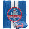 Carroll Shelby Silky Racing Stripe Supersoft Blanket