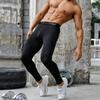 Men's High Stretch Quick-Dry Sports Leggings for Basketball, Football, Running, and Training