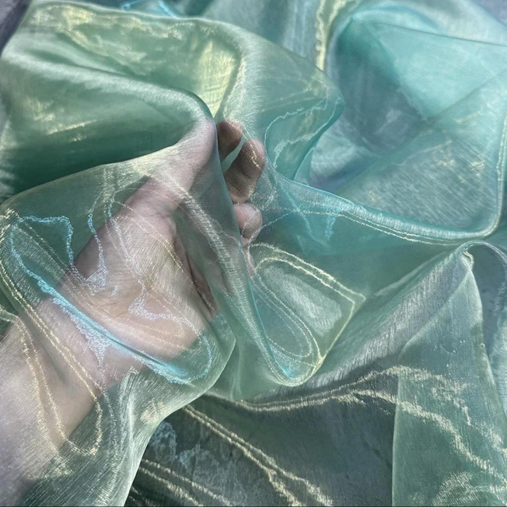Gradient Organza Mesh Veil Skirt Fabric for Creative Decorations