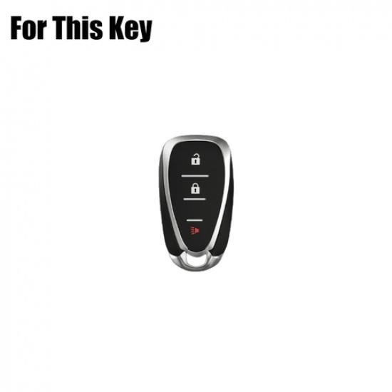 Aluminum Alloy ABS Car Key Fob Case Cover For Chevrolet Camaro Volt Cruze Malibu