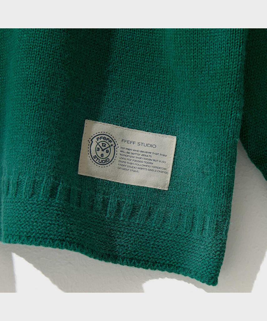 FFEFF STUDIO Vintage Washed Signature Round Pullover (Green)