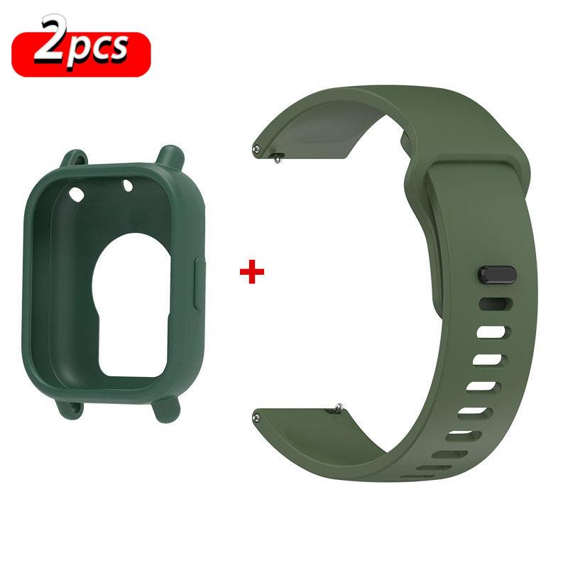 Original Silicone Strap+Case For Xiaomi Redmi Watch 5 Active smartwatch wristband Sport Bracelet correa Redmi watch 5 Lite bands