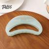 Versatile Hair Claw Strong Grip Claw, Jelly Semi-Transparent Clip with Anti-Slip Teeth, Crescent-Shaped Burr-free Openwork Accessory for Medium