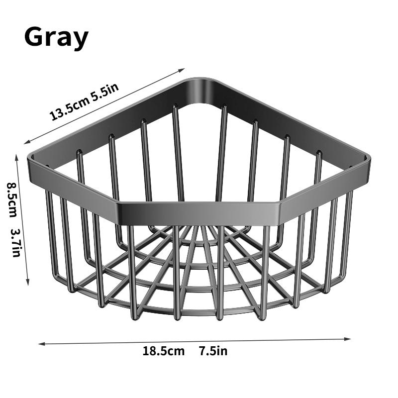 Kitchen Storage Faucet Drain Sponge Double Basket Kitchenware серый