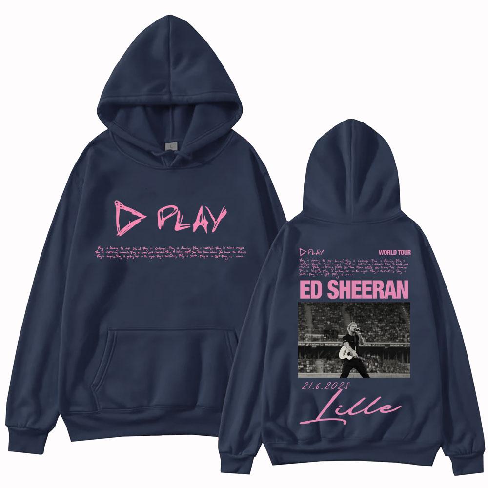 Ed Sheeran Play World Tour Hoodie Harajuku Hip Hop Pullover Tops Sweatshirt Geschenk