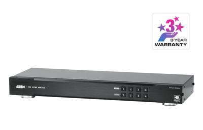 Conmutador Matriz HDMI 4 Puertos Aten, 4K, Vm0404Ha-At-G