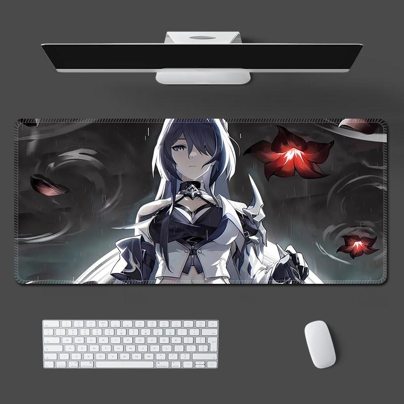 Acheron Mouse Pad XXL Honkai Star Rail Anime Desk Mat Cartoon Esports Game Office Locking Mouse Pads