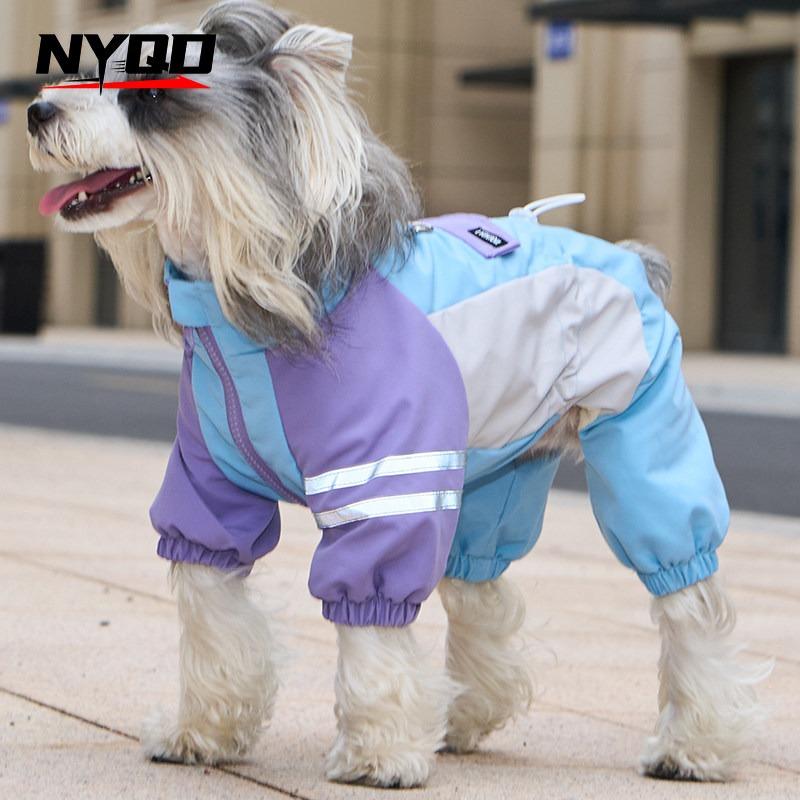Winter and autumn dog clothing - warm and protective fleece coat for pets, four-legged adventure wear dog clothes for small dogs