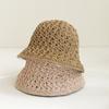 2026 NEW Handmade High Quality Minimalist Hollow-out Sun Hat Floppy Summer Hats For Women Beach Panama Straw Dome Bucket Hat
