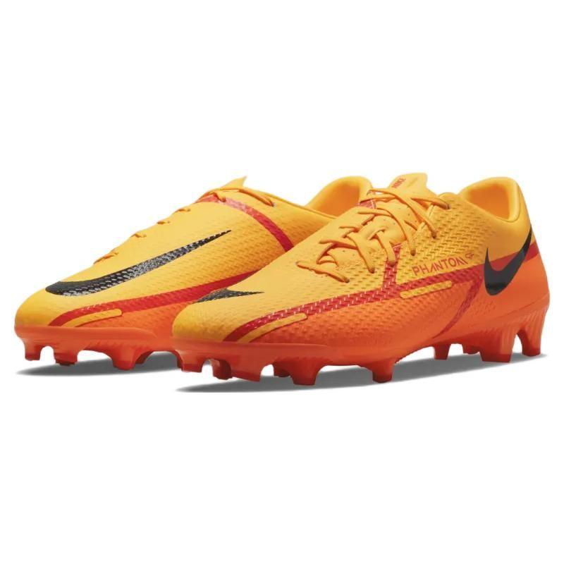 Nike Phantom GT2 Academy MG Laser Orange Herren-Sneakers Total-Orange Leuchtendes Karmesinrot Schwarz DA4433-808