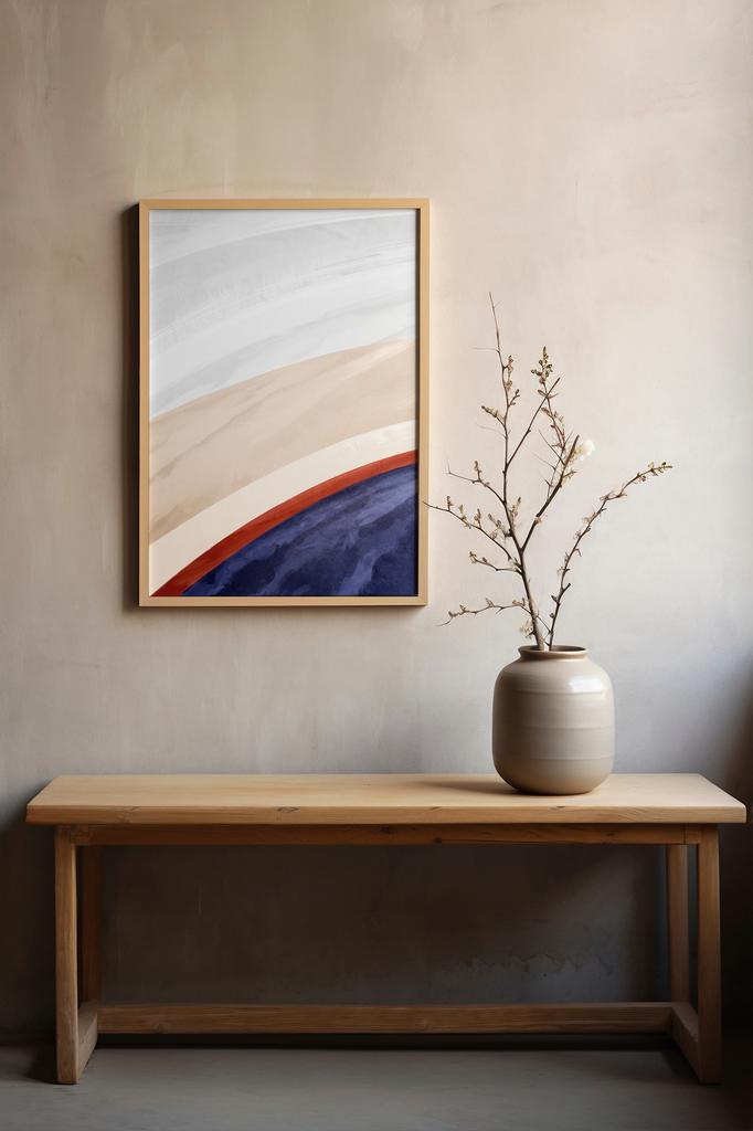 Poster Abstraction Multicolor Ombre