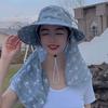 Sun Protection Cover Face Cap Neckline Mask Tea Picking Hat Portable Sunscreen Bucket Hat  Riding