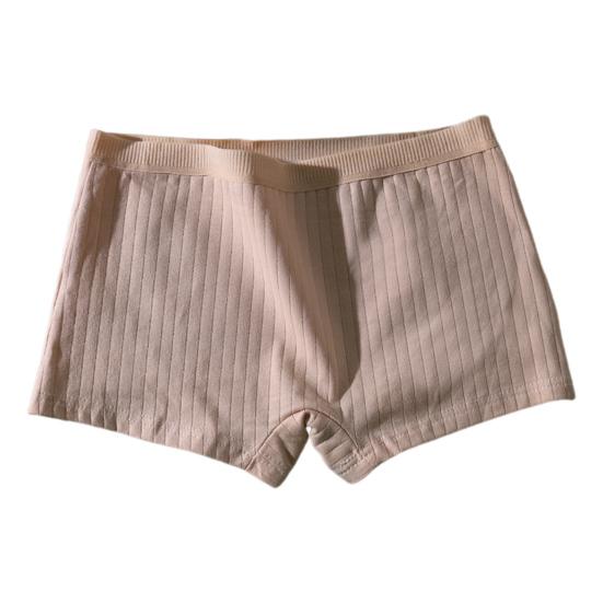

Жіночі труси, безшовні, з середньою талією, бавовняні, однотонні, еластичні боксери, що захищають від впливу вологи M тілесний