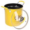 3L Mini Deep Fryer Pot Stainless Steel Japanese Frying Pot with Oil Filter Rack Lid for Home Kitchen