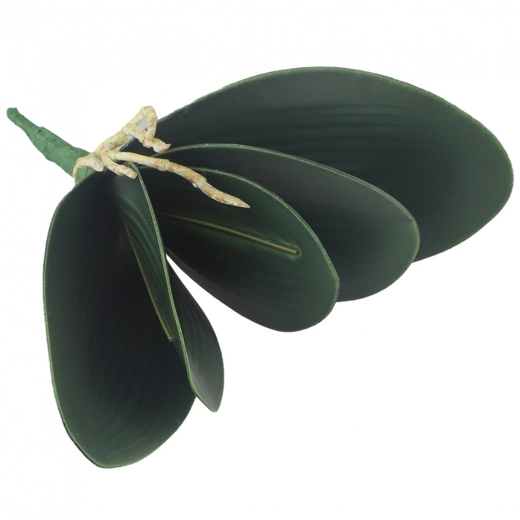 PVC Artificial Butterfly Orchid Silk Leaf Fake Flower Garden Party Home Decor Uk
