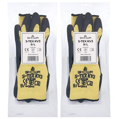 Showaglove KV3 Arbeits-Größe 1 Paar schnittfeste S-TEX Handschuhe, L, (Satz 2)