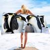 Asciugamani da Spiaggia Uccello Pinguino Asciugatura Rapida Microfibra Morbido e Assorbente Asciugamano da Bagno Viaggio Outdoor Asciugamano da Spiaggia Sovradimensionato Senza Sabbia