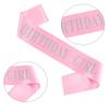 3Pcs Birthday Girl Accessories Set With Glittering Sash Rhinestones Headband Decorative Pin For Birthday Decoration
