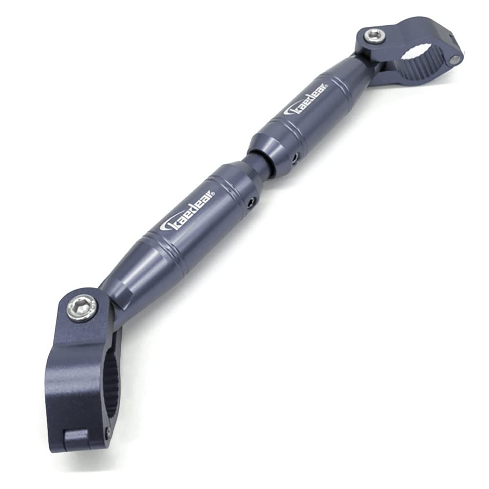 

Kaedear Bike Handle Brace Variable Adjust Standard Handle Aluminum Clamp Bar Mount Length 22.2mm 330-200mm KDR-HB1 (Titanium)